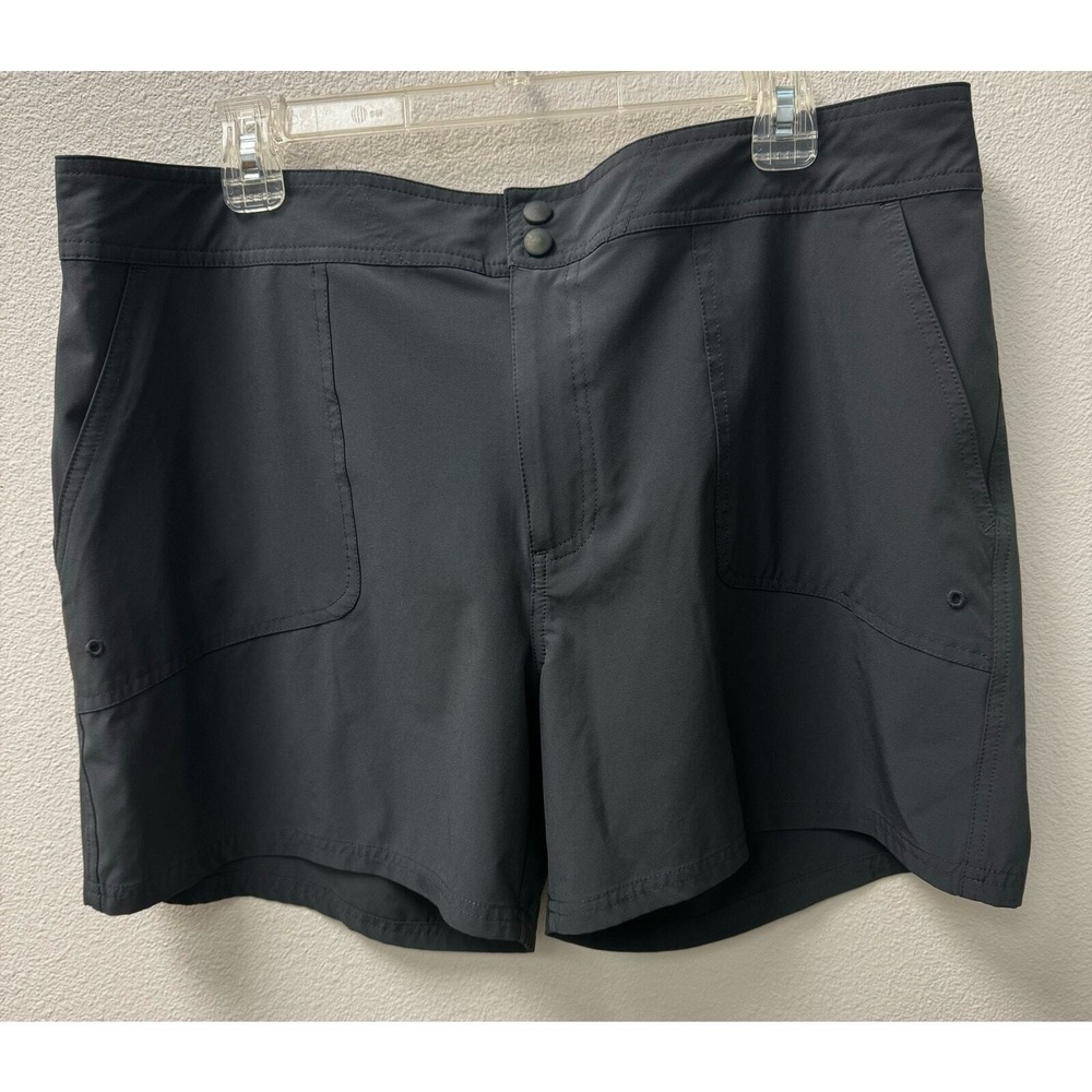 L.L.Bean Women's Shorts Quick-Dry‎ Gray UPF 50+ Outdoor Size 18